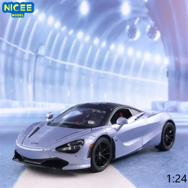 1:24 McLaren 720S Spider Alloy Sports Car Model Diecast Sound Super Racing Lifting Tail Car Wheel For Children Gifts A483 1 24 alloy mclaren 720s spider sports car model diecast sound super racing lifting tail hot car wheel for children gifts toy