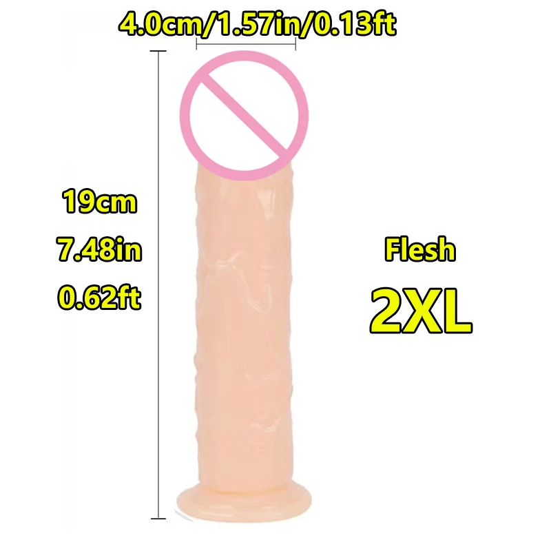 Realistic Soft Jelly Dildo With Suction Cup For Anal Play_voghion.com