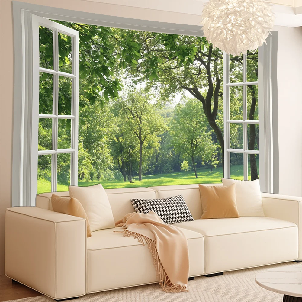 Quiet Forest Landscape Tapestry 2