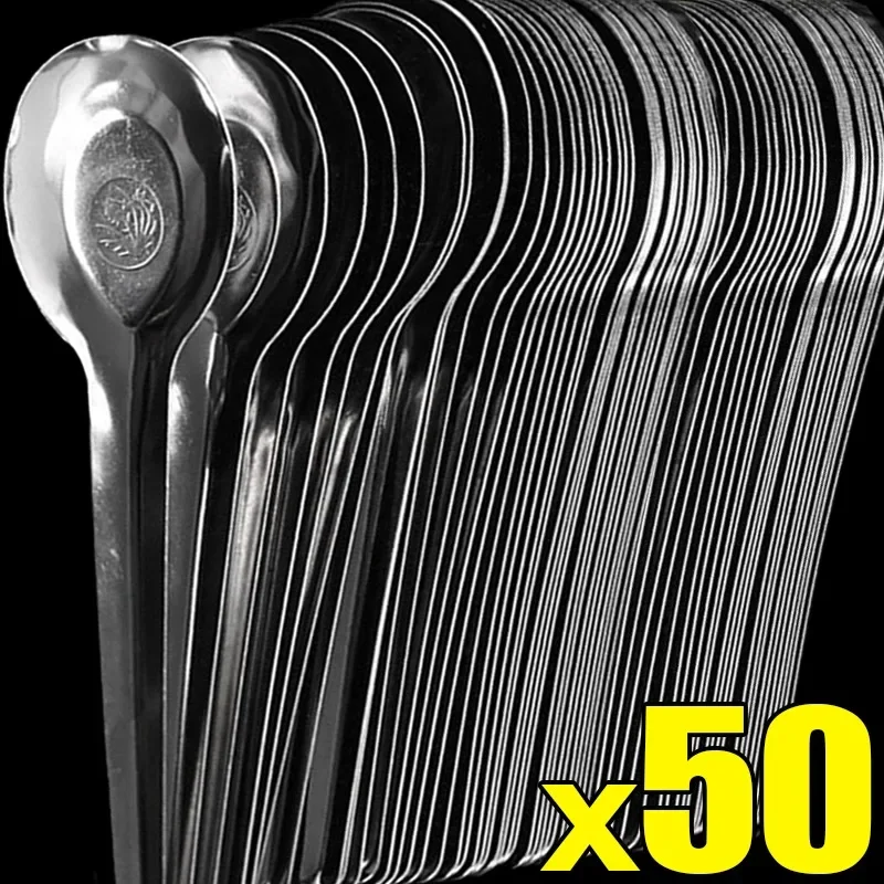 Wholesale Stainless Steel Flat Spoons Kitchen Ice Cream Candy