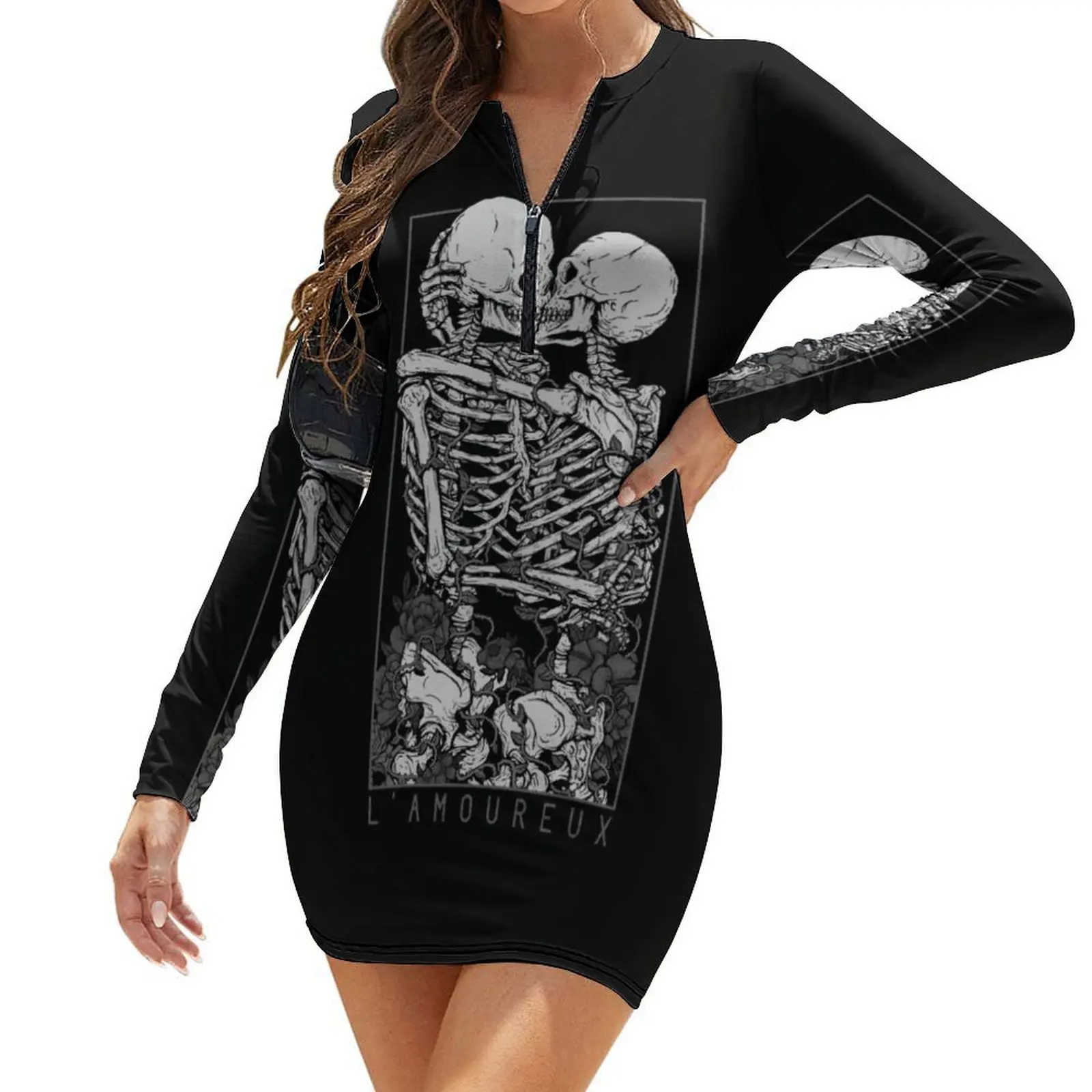 

The Lovers Long-Sleeve Bodycon Dress Long veiled dresses dress for women