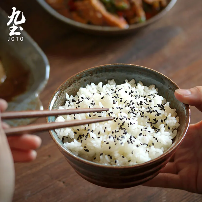 JOTO 장인 정신 Jingdezhen 수제 거친 세라믹 식기 세트 CJR0461