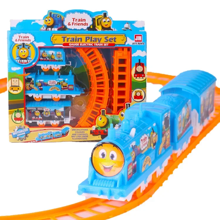 

Kids Electric Train Toys Set Cartoon Puzzle Assembled Rail Car for Children Gifts