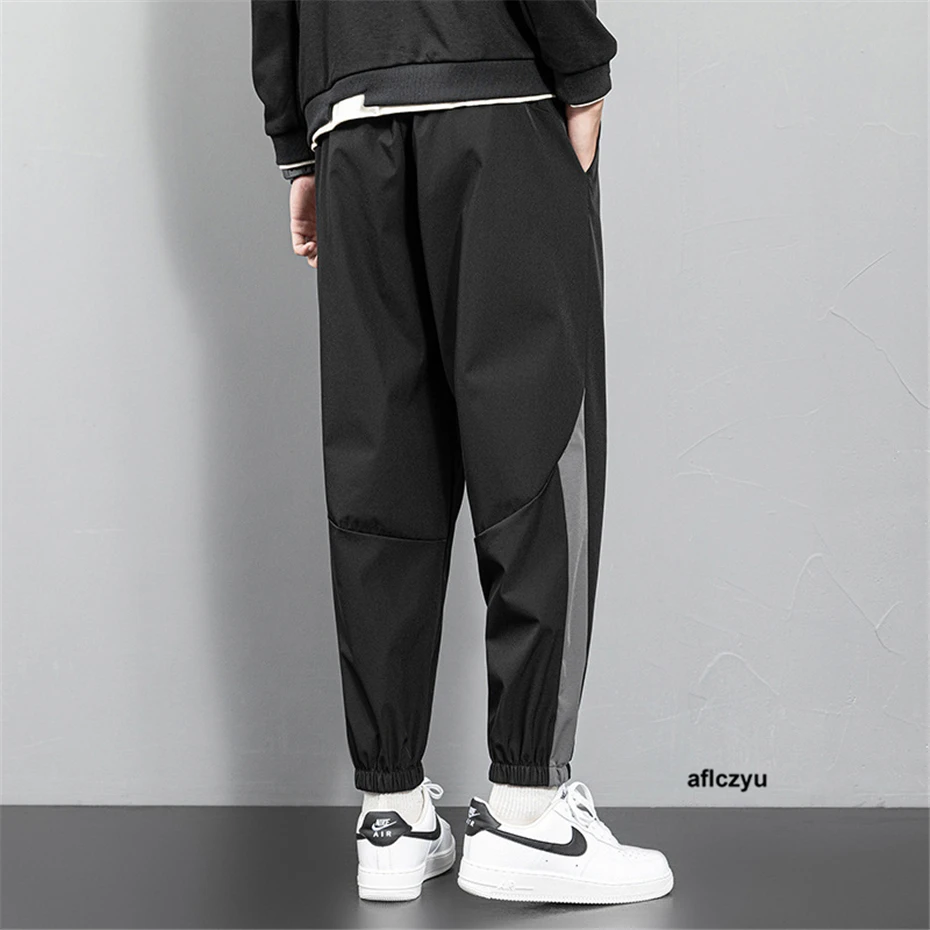 Summer Jogger Pants Men 10XL Plus Size Quick Drying Pants Fashion Casual Joggers Elastic Waist Trousers Big Size 10XL