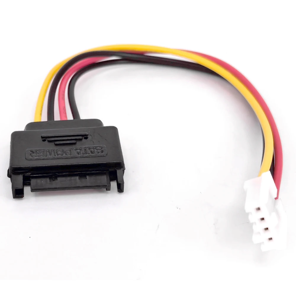 15pin Sata Male to 4pin Floppy FDD Female Power Converter Adapter Cable Sata Power 15p to 4p Connector 20cm