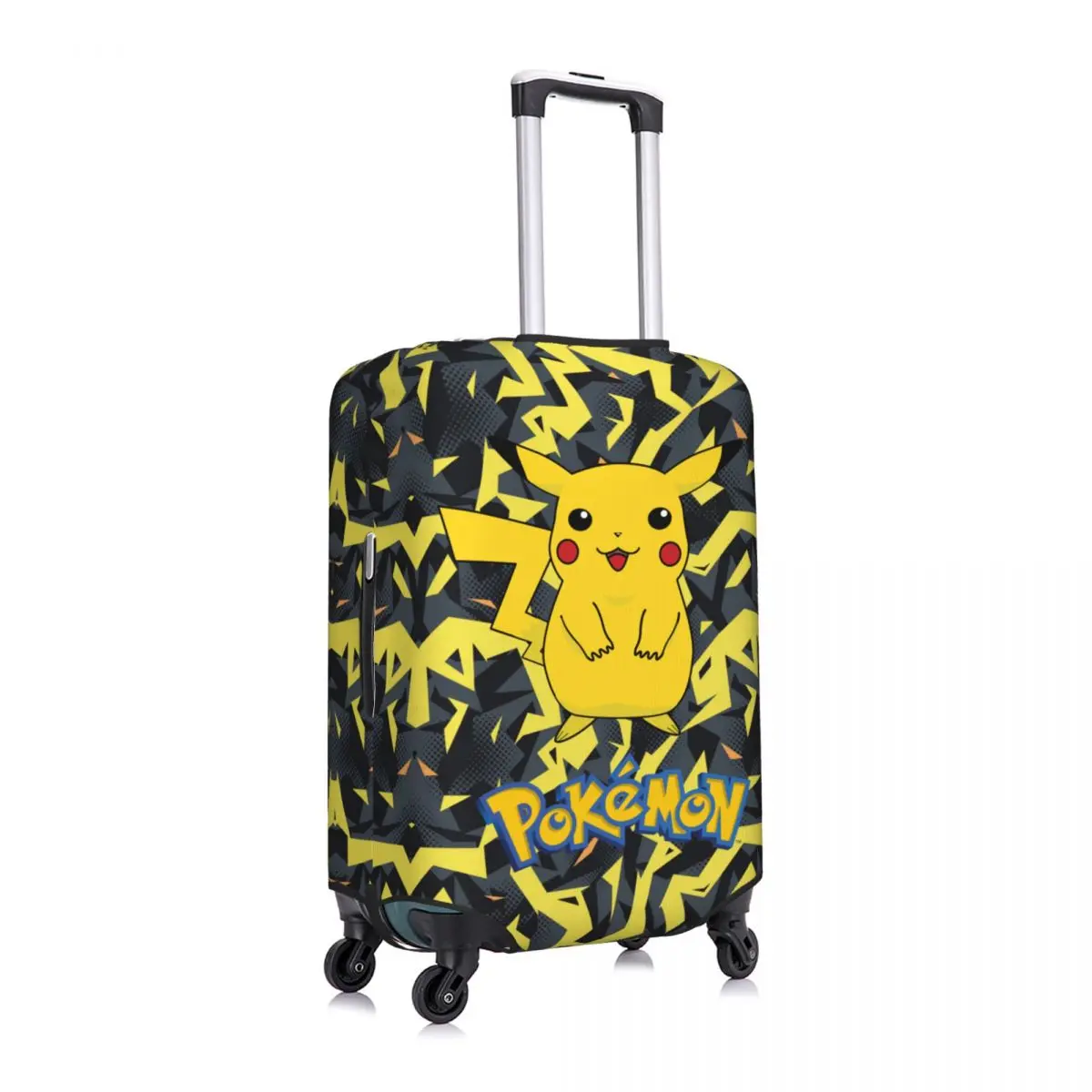 Pokemon Pikachu Travel Luggage Cover Washable Suitcase Cover Protector Fit 18-32 Inch