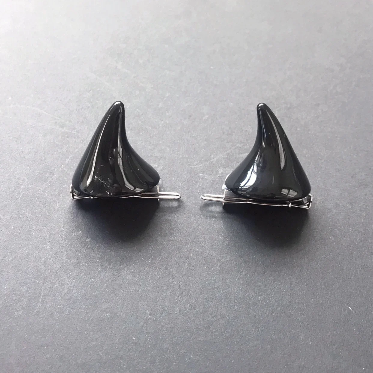 Demon OX Horn Hairpins Luminous Party Cosplay Costume Pin Hair Accessories Hairclip 1 Pair for hair clips,hair accessories