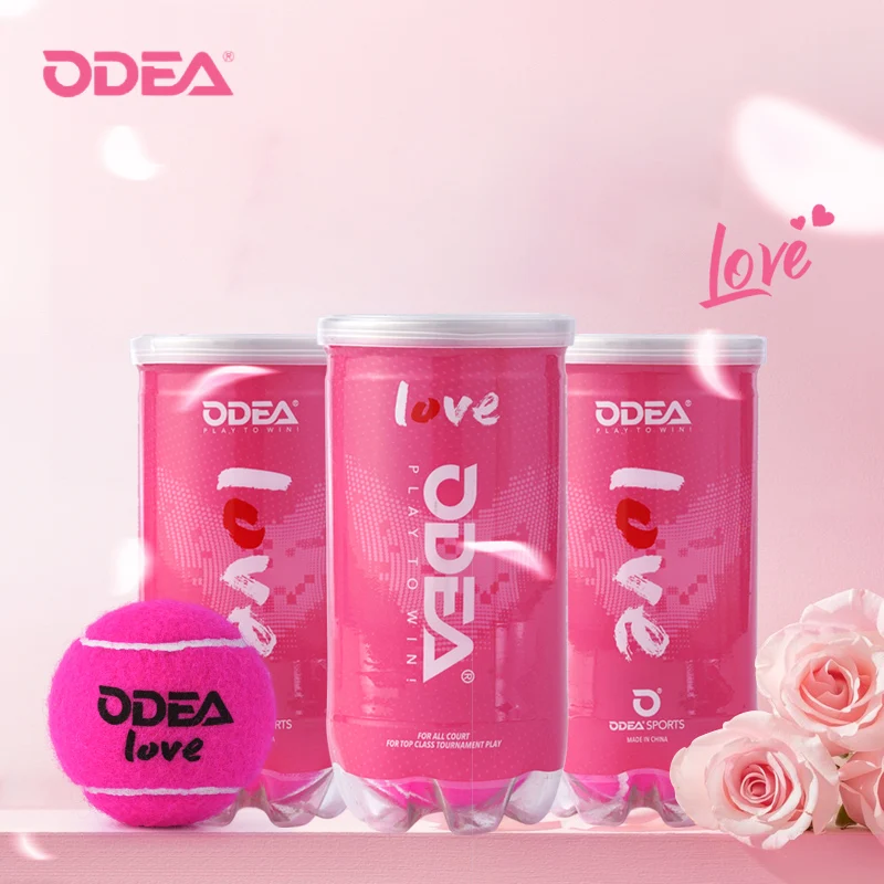 ODEA Tennis Balls Durable Competition Player Practice Ball Wool Cloth Rubber Liner Female Male Beginners Training Tennis 2/3/4 b