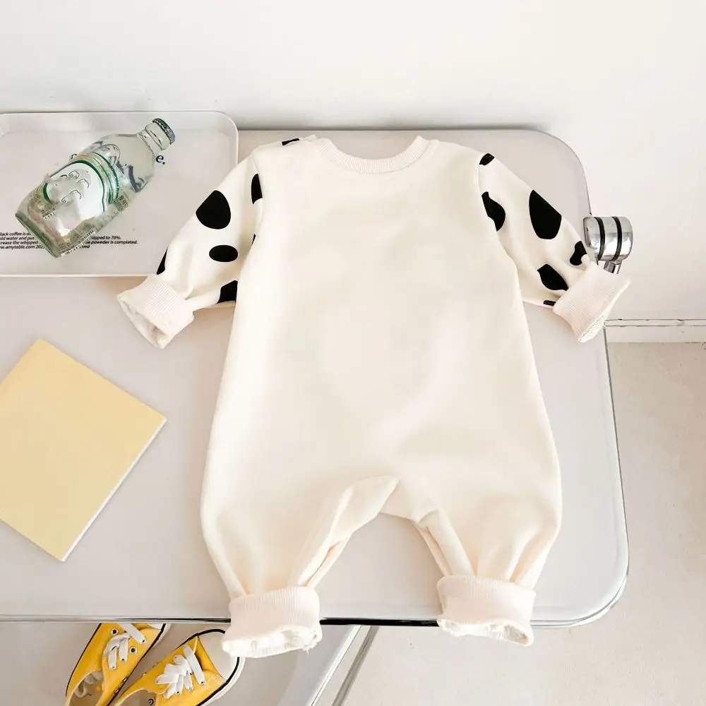 Fashion Long Pants Cow Baby Romper Infant Cotton Newborn Jumpsuit Soft Casual Outfit Trousers Climb Bodysuit Gift Set