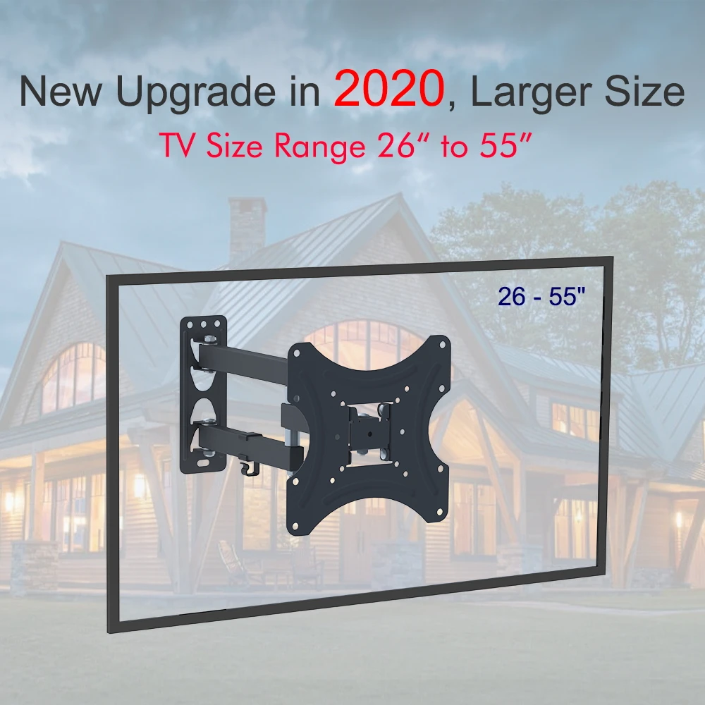 Adjustable Wall Mount Bracket Rotatable TV Stand