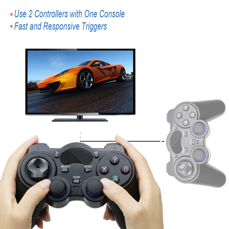 2.4G Wireless Gamepad Gaming Controller Joystick With USB Receiver OTG Converter For Android Tablets PC TV Box Game Accessories