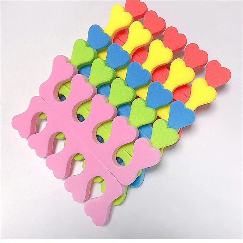 100pcs Pink Sponge Nail Art Tools-Finger & Toe Separators for Manicure & Pedicure Foot Care-Bulk