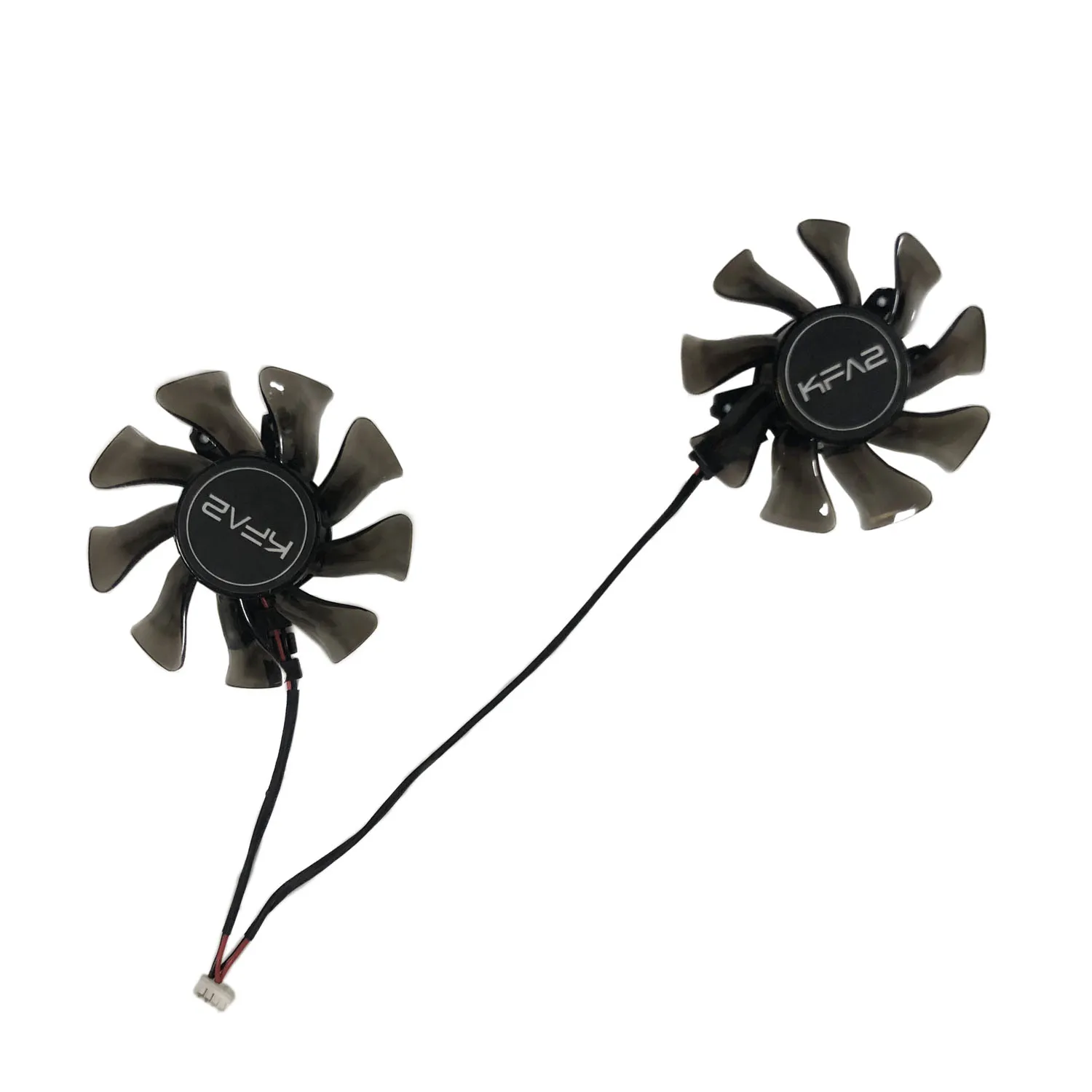 Фото 2Pcs/Set 4pin 2lines GA82O2M,вентилятор для видеокарты,вентилятор видеокарты,Применяется к KFA2 GeForce GTX 1650 EX (1-Click OC) №1