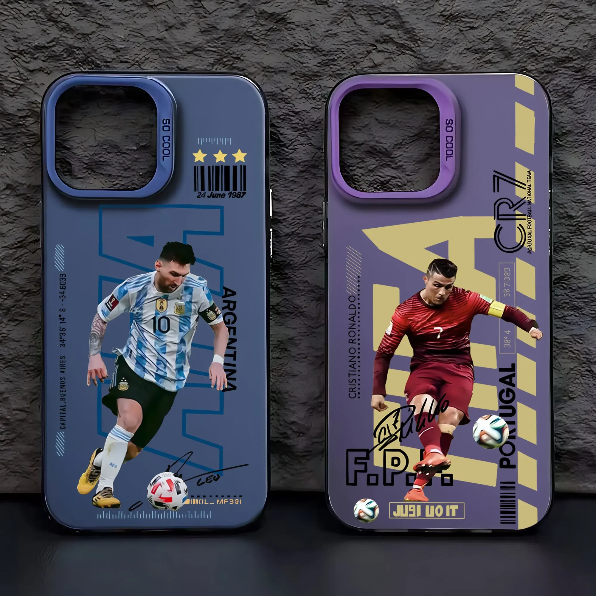 Premium Matte Back Anti-Fall Phone Case with Iconic Athlete Tribute Design