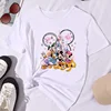 Summer Disney Micky Mouse Dreamy Castle Printed Kid T Shirt New Kawaii Cartoon Cotton Top Children Girl Clothing Baby Casual Tee 5