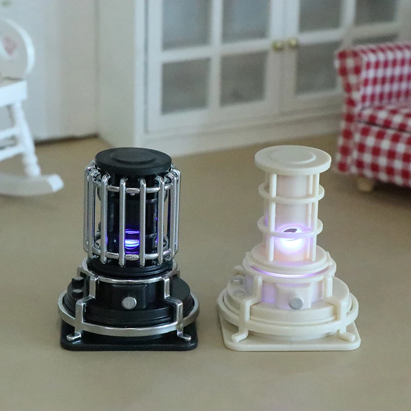 1PC Doll House Simulation Mini Electric Heater Model Can Be Lit Up To Shoot Scene Props