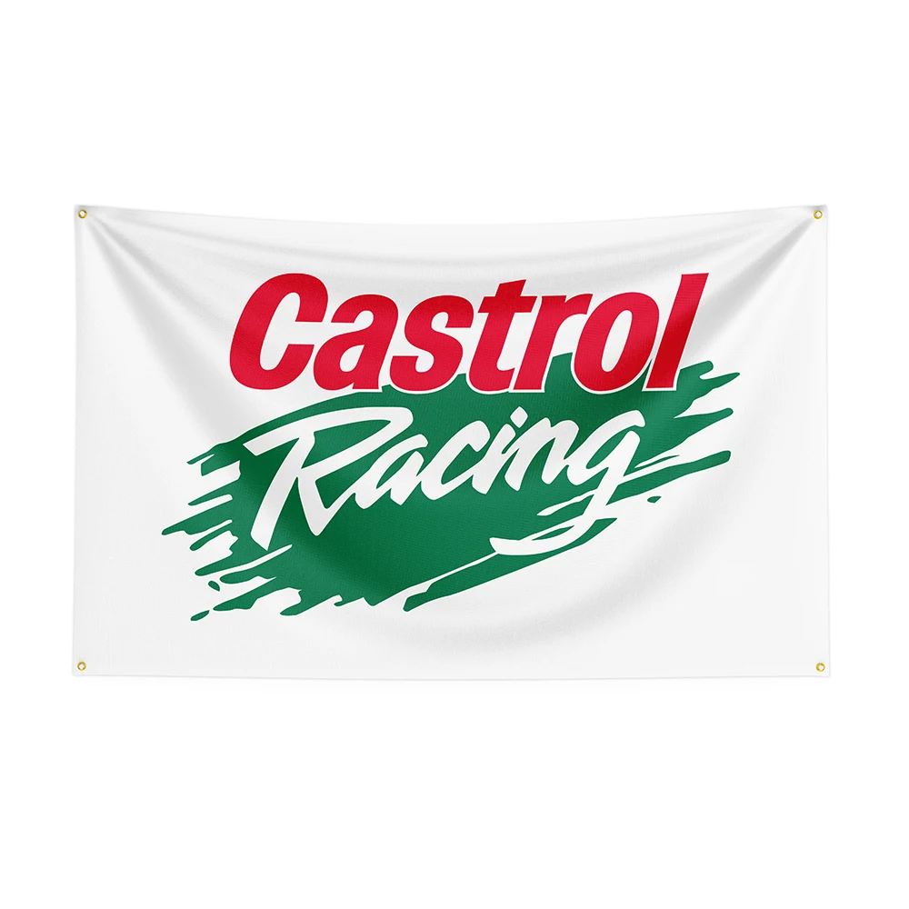 

3x5Ft Castrols Flag Polyester Printed Racing Car Banner For Decor