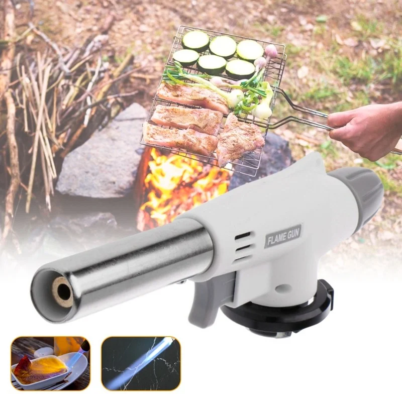Gas Torch Welding Gas Burner Flame Gas Torch Flame Gun Blowtorch Cooking Soldering Butane AutoIgnition gas-Burner Lighter Heating