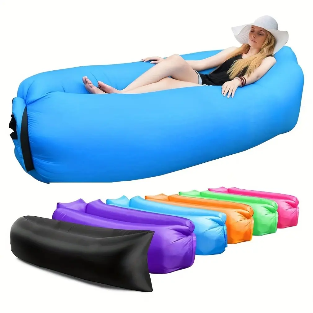 Fast Inflatable Air Sofa Bed Outdoor Sleeping Bag Inflatable Air Bag Lazy bag Beach Sofa