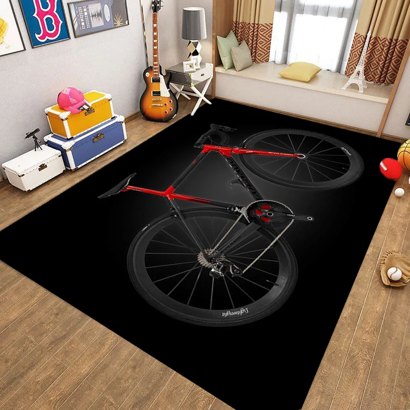 

Bicycle printed carpets C-Colnago logo non-slip rug for living room Yoga mat Outdoor birthday gift