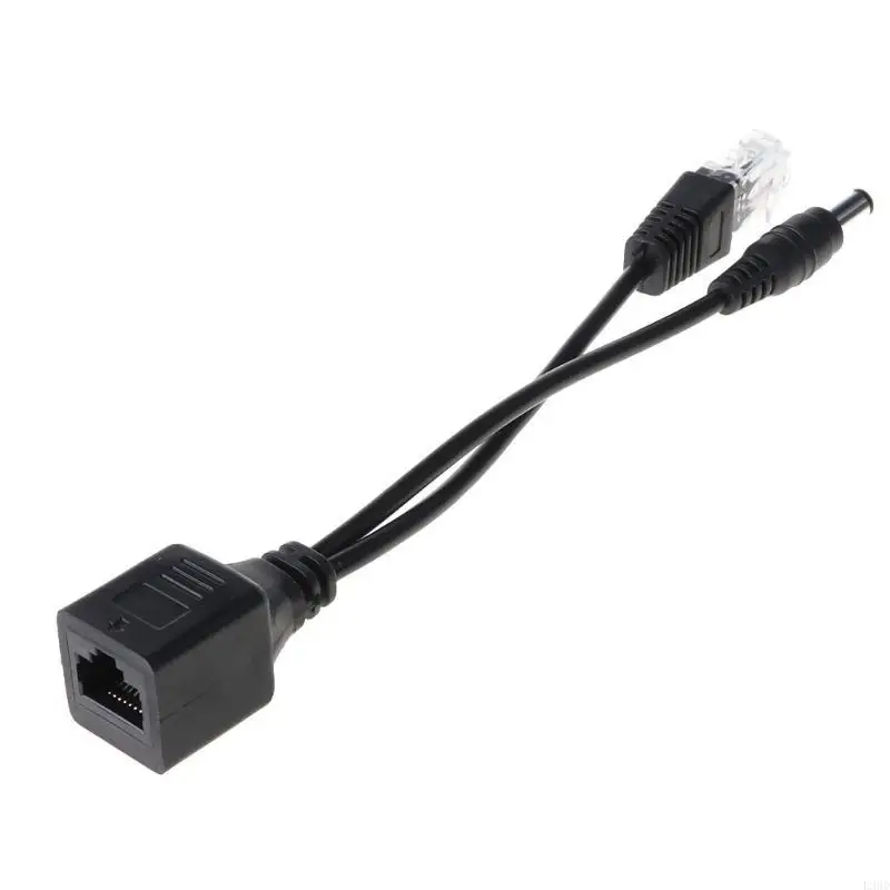 【Quality】 RJ45 Injector POE Splitter Adapter Cable Passive Power Over Ethernet 12-48V.