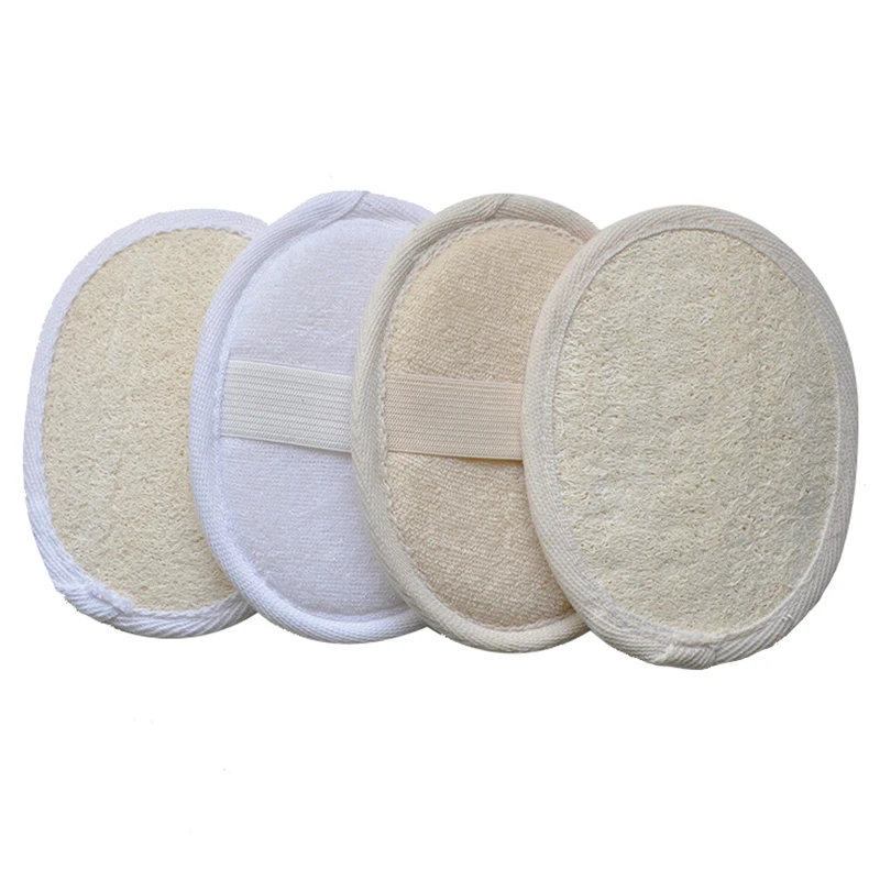 500pcs 천연 수세미 Luffa 엑스 폴리 에이 팅 장갑 목욕 샤워 스폰지 바디 스크러버 Horniness 리무버 목욕 마사지 세척 접시