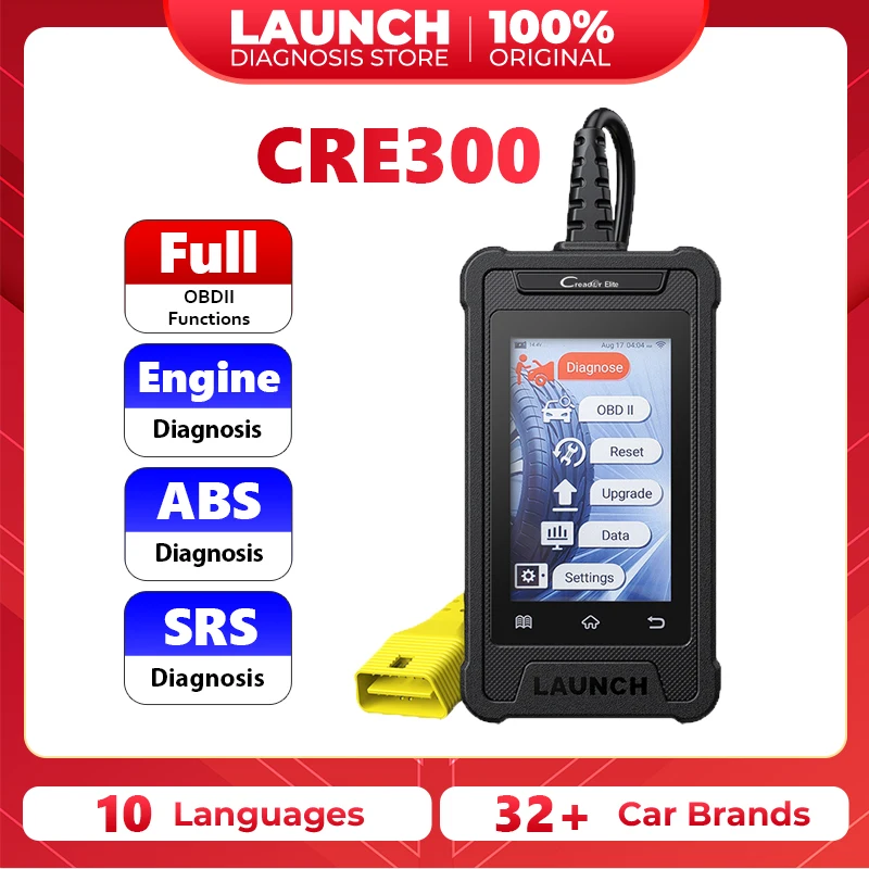 

Считыватель кодов OBD2 LAUNCH CRE300, сканер для диагностики автомобиля