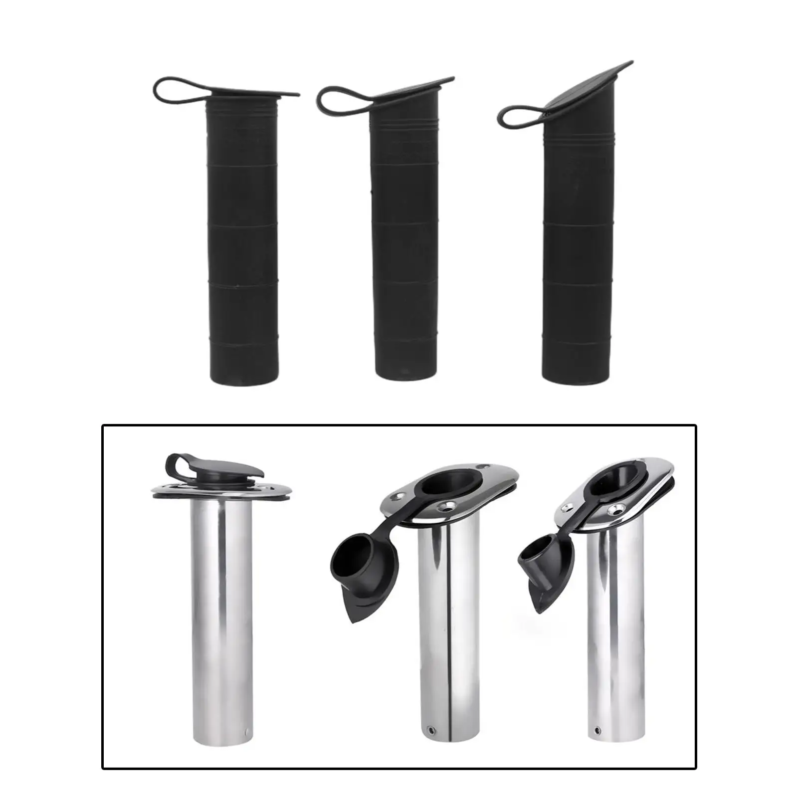 Boat fishing rod holder Insert Liner Tube Flush Mount fishing rod holder for