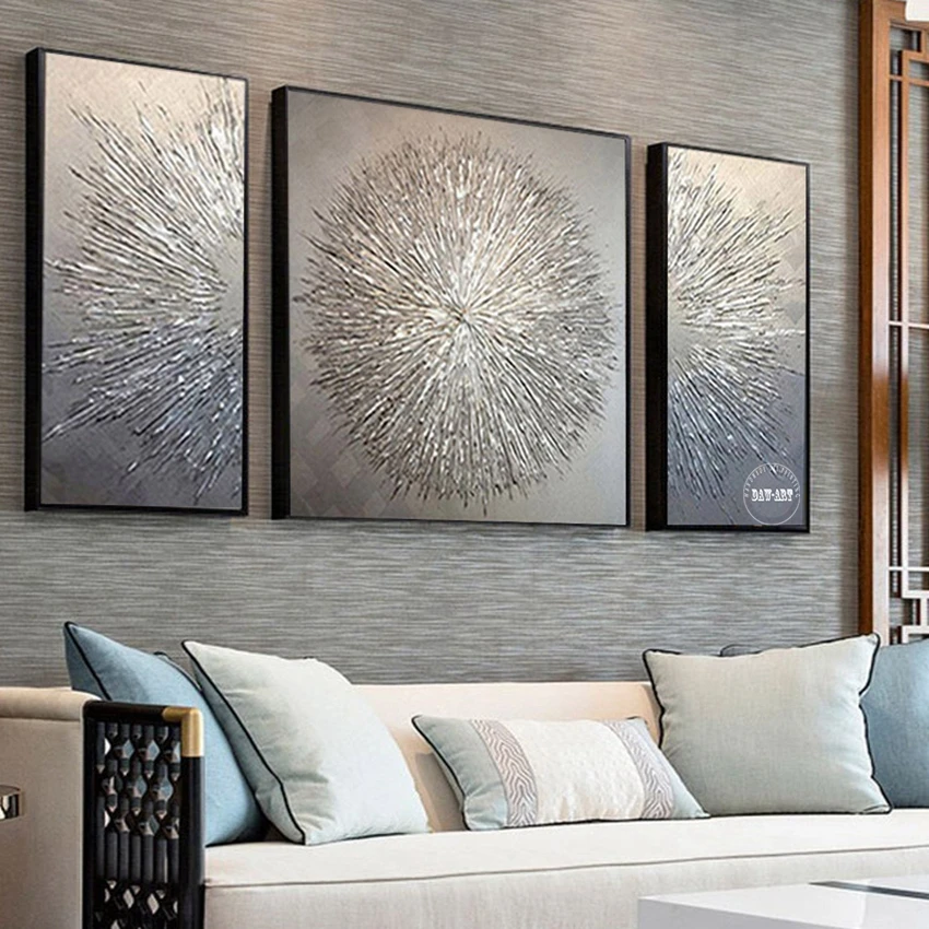 New Arrival Modern Abstract Golden Mountain Landscape Oil Paintings On Canvas China Artwork Wall Decor For Room Unframed 1