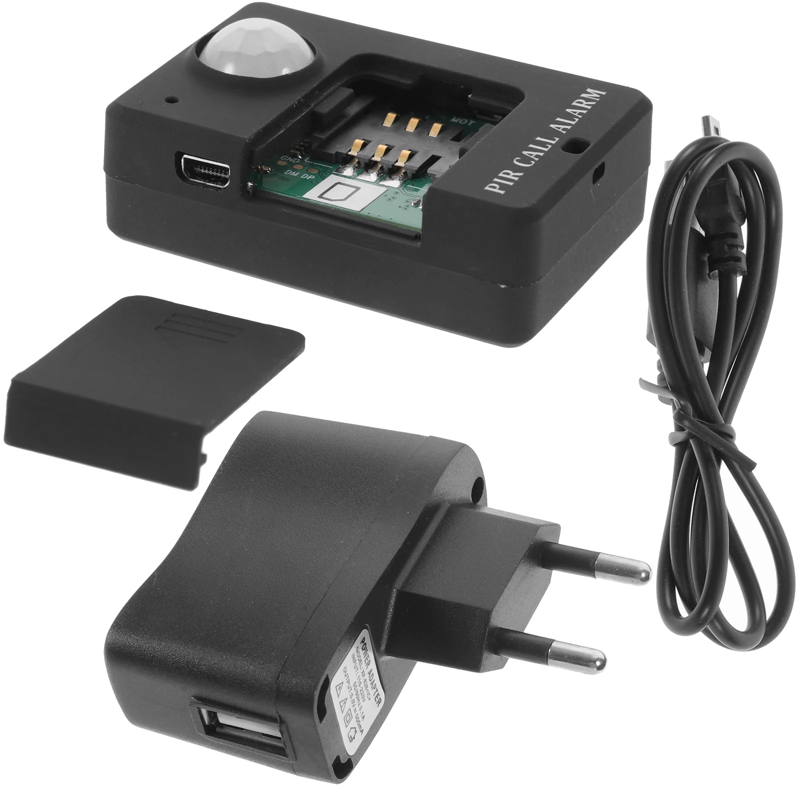 Sensor GSM High Security Alarm with for Store Warehouse Factory (Black) GSM alarm motion