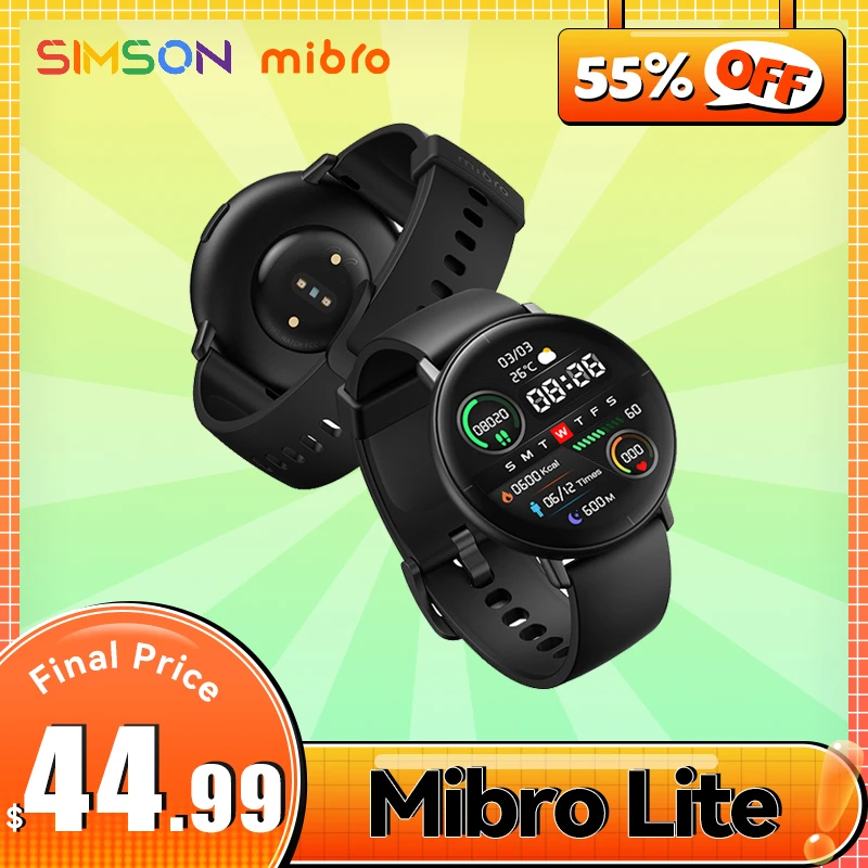 world Premiere] Mibro Lite Smartwatch Men Women 1.3 Inch Amoled Screen  Support Multi-language Smart Watch Glabal Version - Smart Watches -  AliExpress