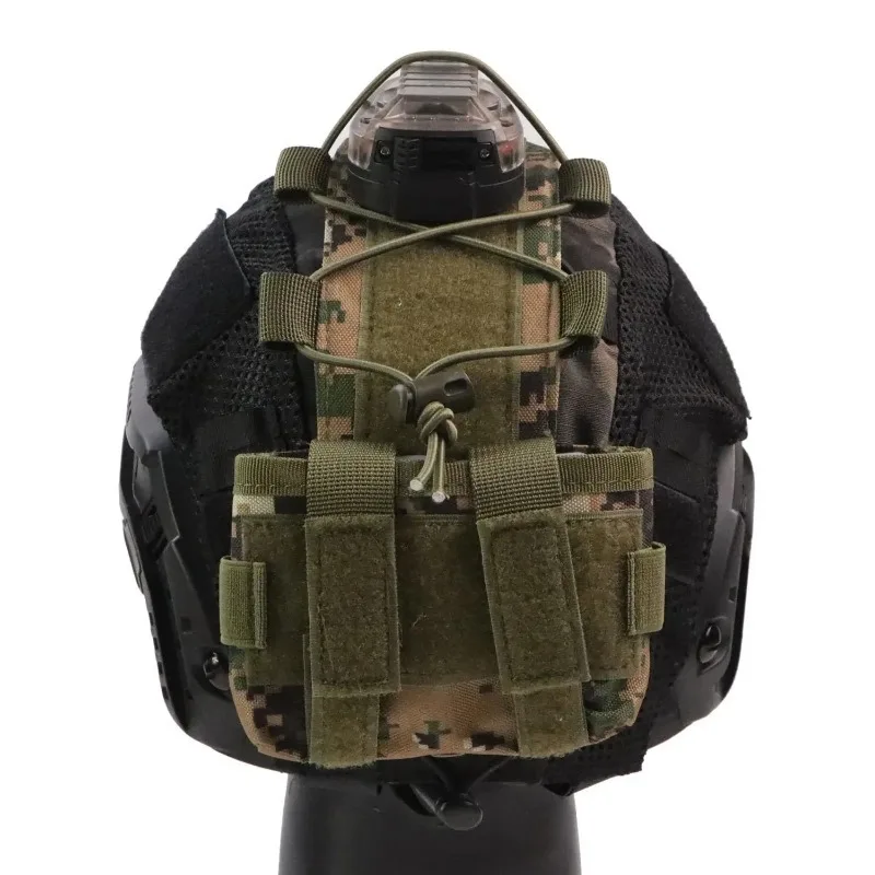 Custodia per batteria Casco tattico MK1 Custodia per contrappeso Casco NVG Batteria per bilanciamento Borsa per pesi Accessori per caschi - immagine 6