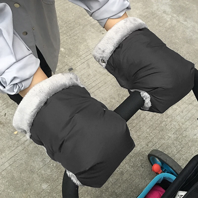 2pcs/Pair Winter Warm Gloves For Stroller Unverisal Waterproof
