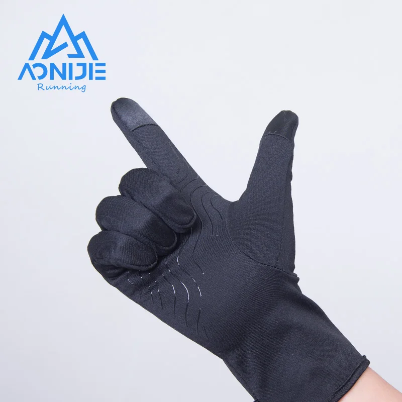 AONIJIE M56 Breathable Full Finger Anti Slip Sports Gloves Two Finger Touchscreen Wrist Extension Protection For Cycling Running