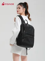 Fouvor 2024 New Fashion Women Backpack Large Capacity Casual Oxford Computer Bag Zipper Travel Canvas Bags School Bags 3013-02 1