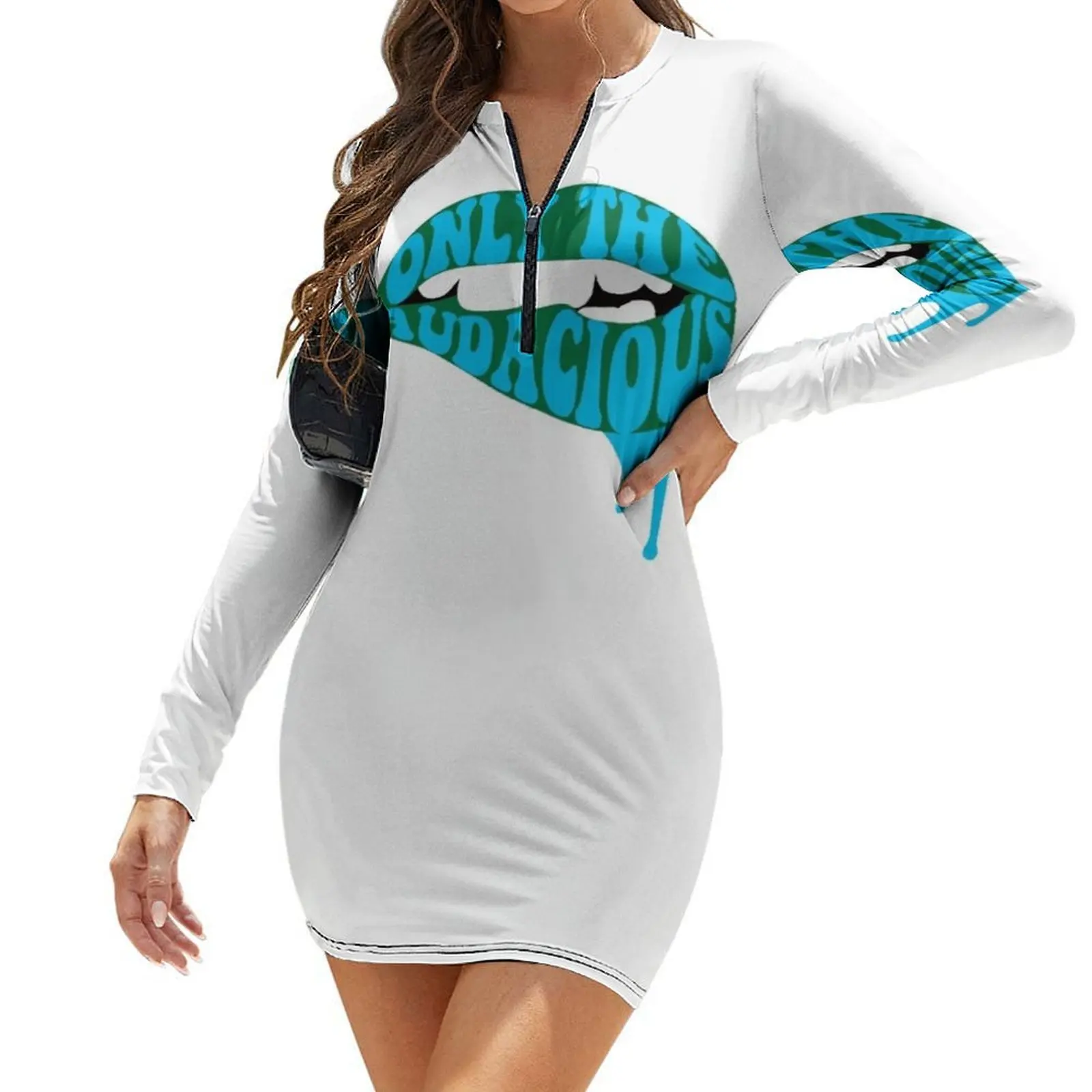 

ONLY THE AUDACIOUS Long-Sleeve Bodycon Dress Woman fashion party dresses women