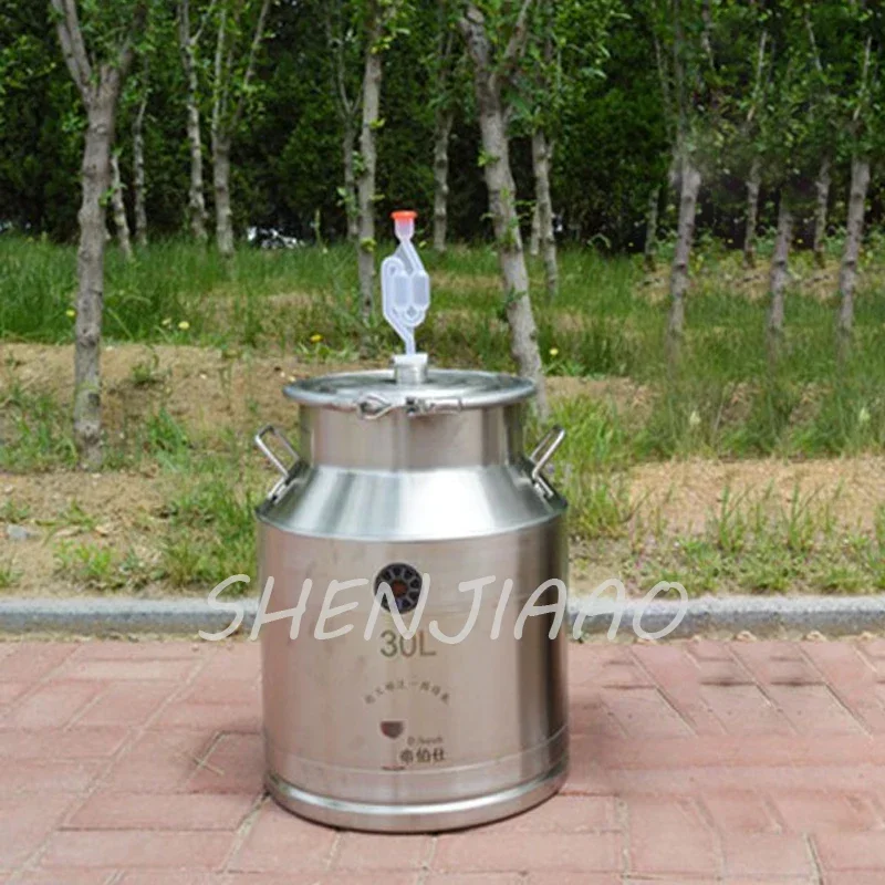304 stainless steel Fermentation Liquor Barrel 30L Home Brewing Fermentation Barrel Wine Fermentor Brew Wine Making Tools 1pc 5