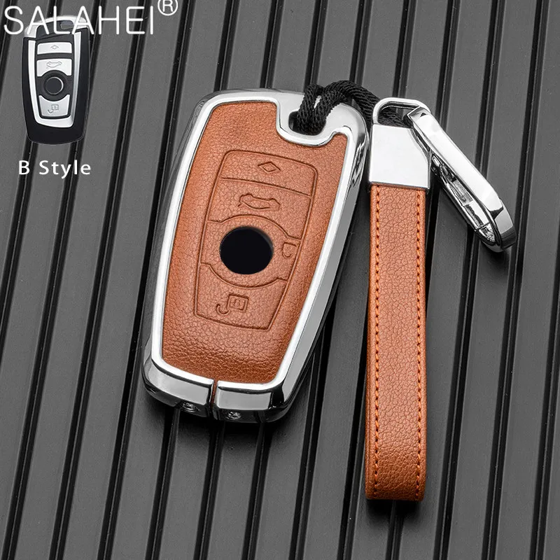 

Leather Car Remote Key Cover Case Shell Fob For BMW 1 3 5 7 Series X1 X3 X4 X5 F10 F15 F16 F20 F30 F18 F25 M3 M4 E34 Accessories