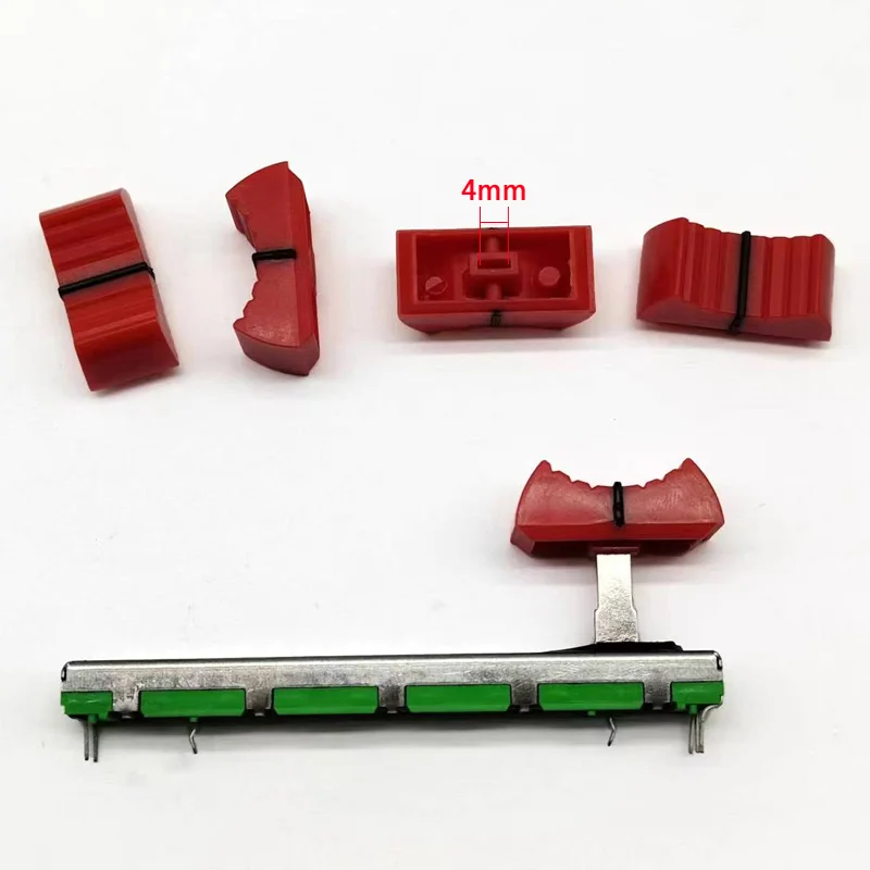 2 Pezzi Potenziometro A Doppia Diapositiva A50K A503 Mixer Yamaha Behringer Soundcraft Pusher Red Hat