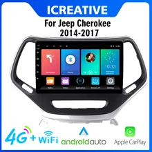 

2 Din Car Multimedia Stereo Player 4G/WiFi 10.1 Inch Android For Jeep Cherokee 2014-2017 Navigation GPS Carplay Android Auto