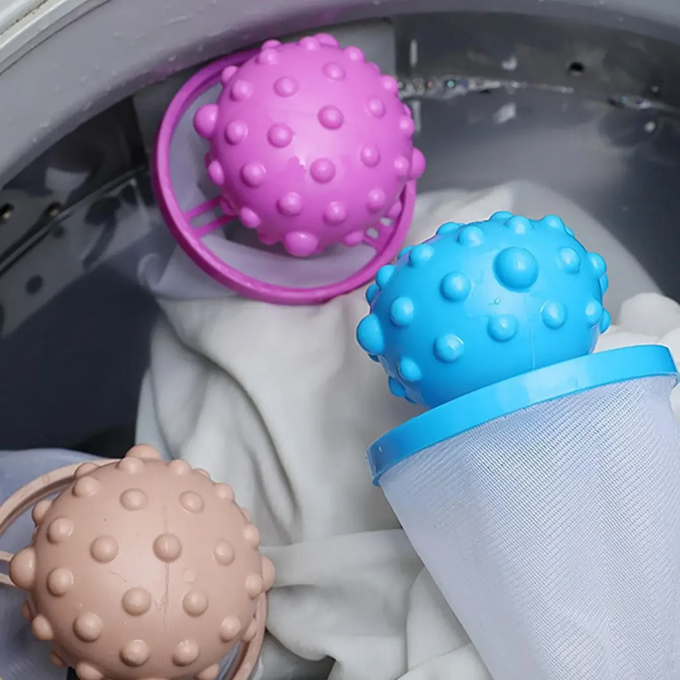Washing Machine Filter Mesh Bag Reusable Pet Hair Catcher