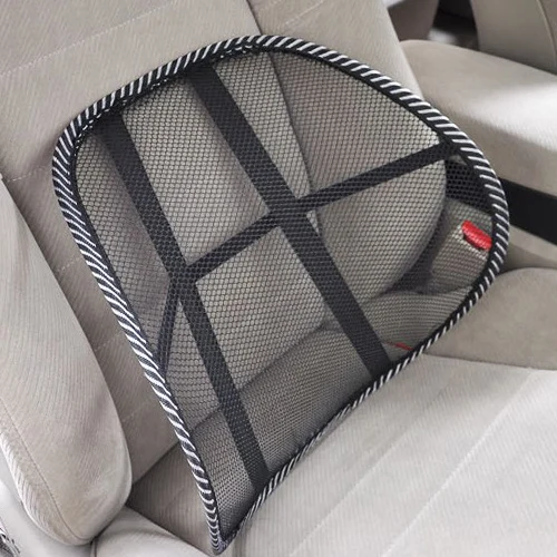 Seggiolino Auto Sedia Da Ufficio Massaggio Schienale Supporto Lombare Mesh Ventilare Cuscino Cuscino Schienale In Rete Nera Cuscino Lombare Per Conducente Di Auto - Foto 9