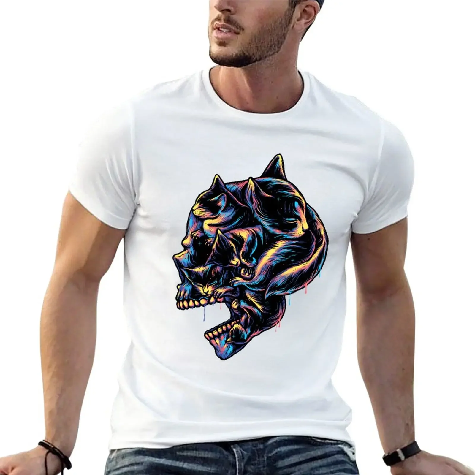 Sleepyhead T-Shirt Blacks Summer Clothes Plain Mens Workout Shirts