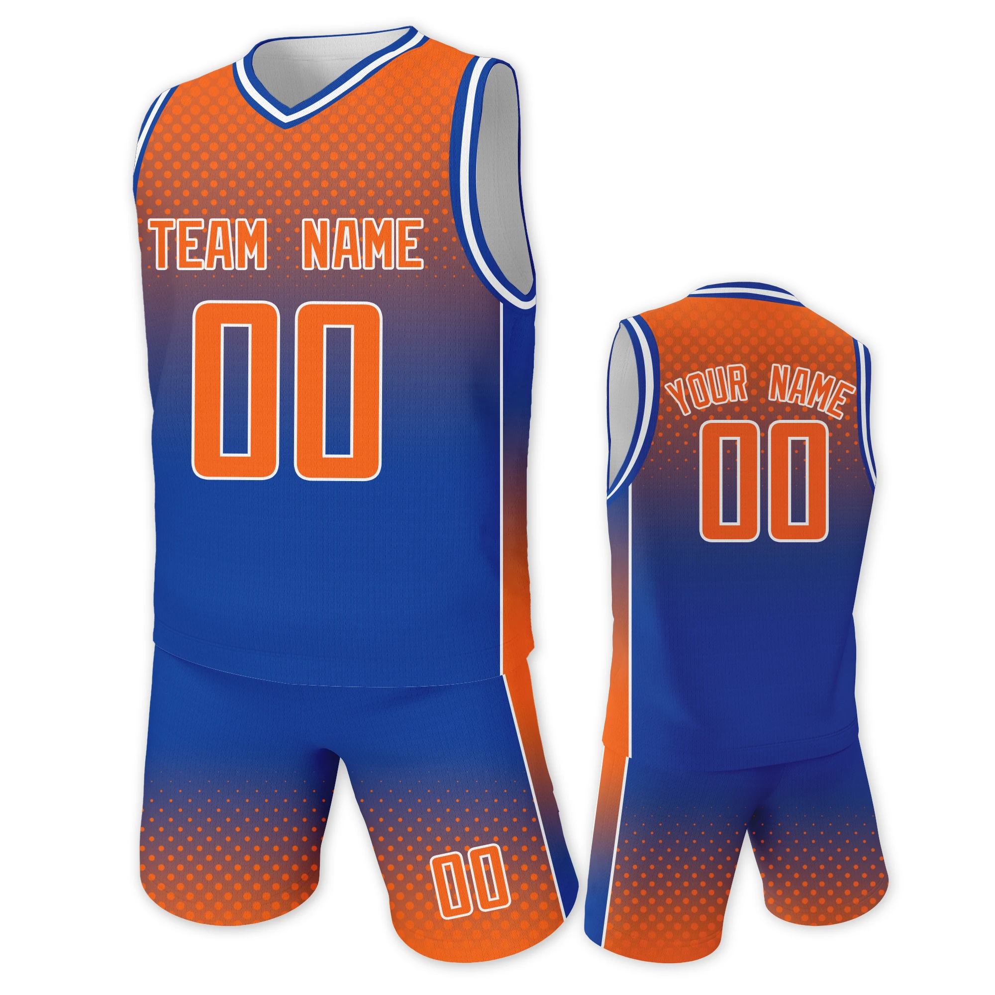 orange blue