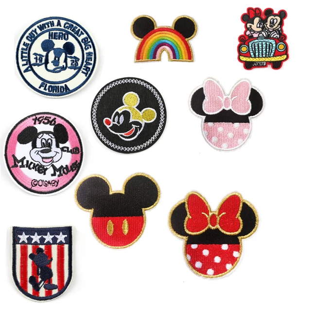 Mickey Minnie Iron On Embroidered Clothes Patches For Girl Woman Clothing  Stickers Garment Wholesale - Realistic Reborn Dolls for Sale