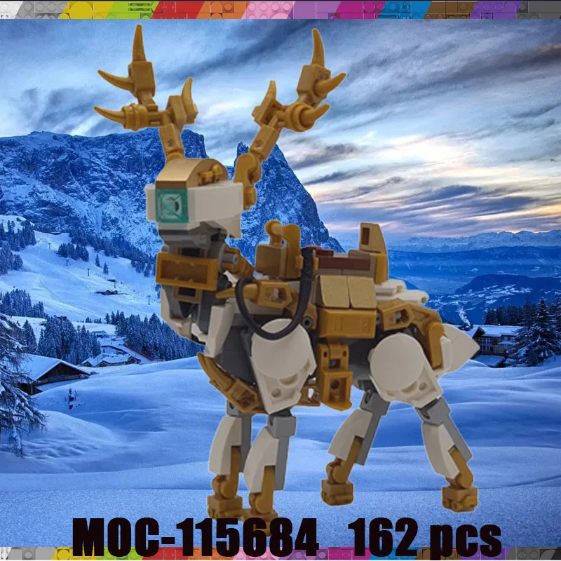 

Белый хвостый олень метазоанские строительные блоки механический строительный комплект для взрослых Рождественские подарки Обучающие игрушки для мальчиков