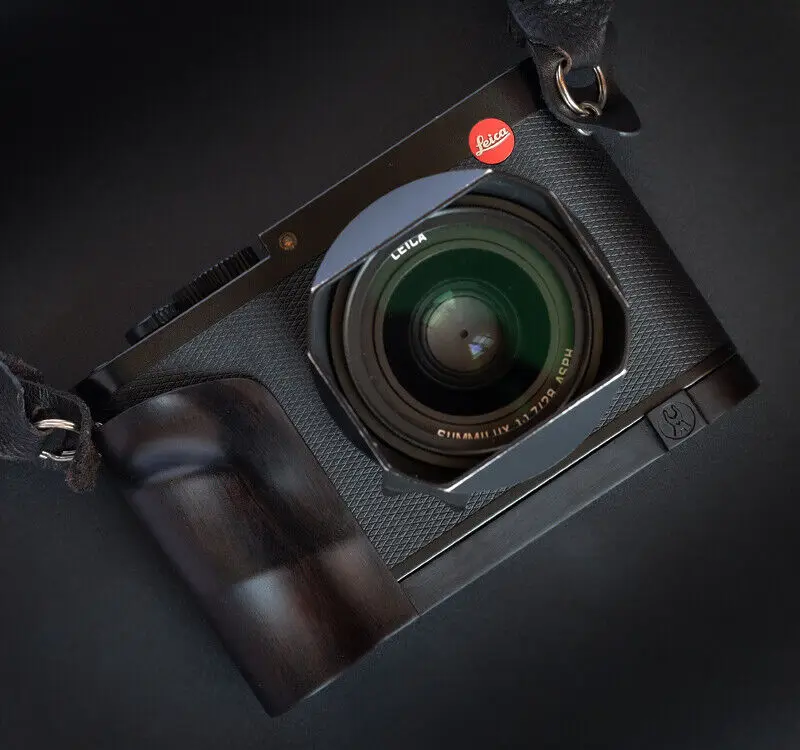 Supporto Per Impugnatura In Legno Di Ebano Noce L Fatto A Mano Per Fotocamera Leica Q2 Q Typ116 Qp