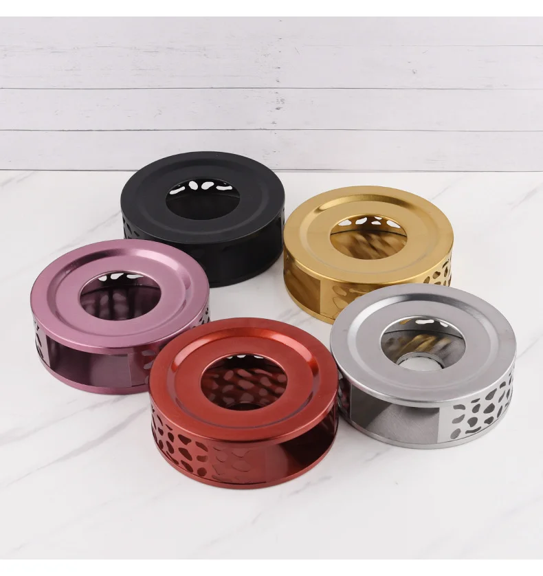 Stainless Steel Heating Base Heater Teapot Warmer Heater Warming with Tealight Holder Warmers Metal