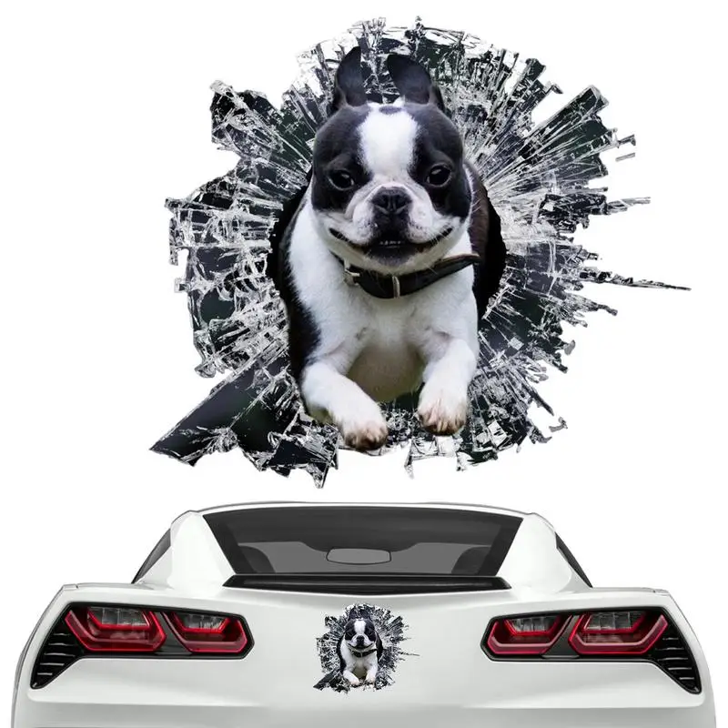 New Car Sticker Yorkshire Terrier Pet Dog Styling Personality Sticker Strappato Pvc Decal Animal Car Stickers Window Bumper Household