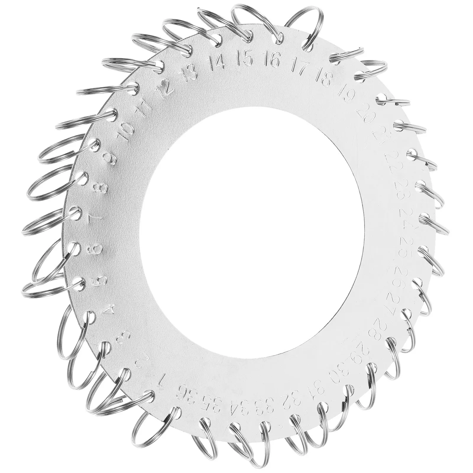 36링 다중 홀 키체인 스테인리스 스틸 휴대용 키 정리함, 사무실 호텔 열쇠 보관용 금속 키 관리함